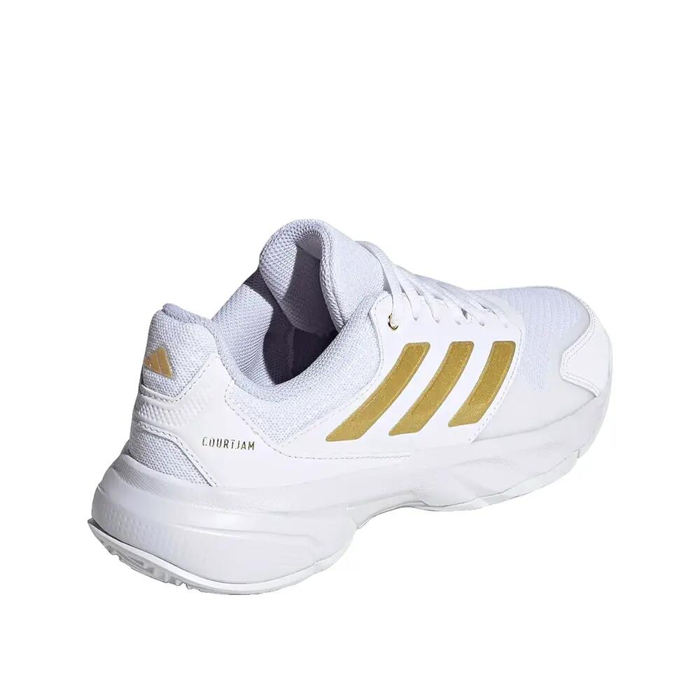 Calzature da tennis adidas courtjam control 3 Bianche 4/6