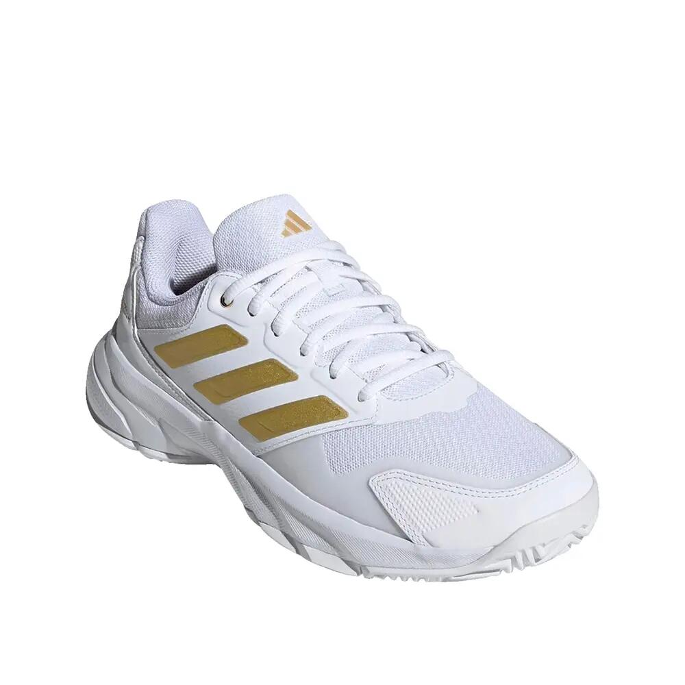 Calzature da tennis adidas courtjam control 3 Bianche 2/6