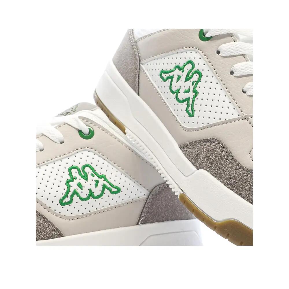 Sneakers Kappa Manis Bianche/Verdi con Logo per Ragazzo 8/8