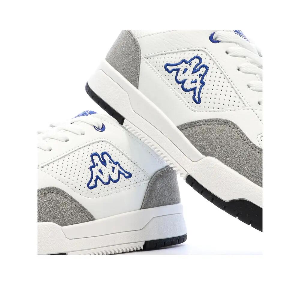 Kappa Manis Herren Weiss/Blaue Logo Schuhe 8/8