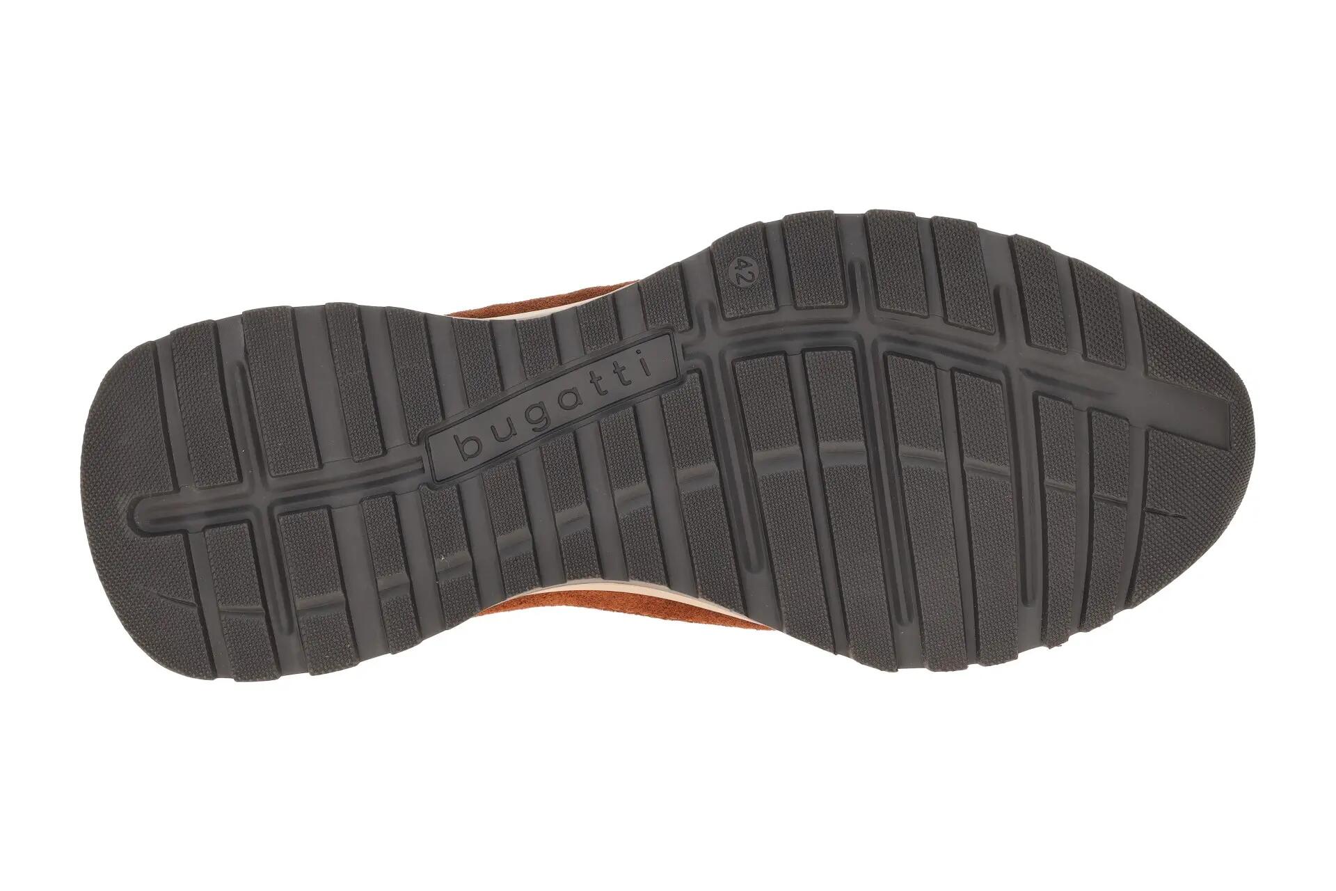 Bugatti Mens Leather Lace-Up Trainer Sneaker Shoes - Timon 7/8