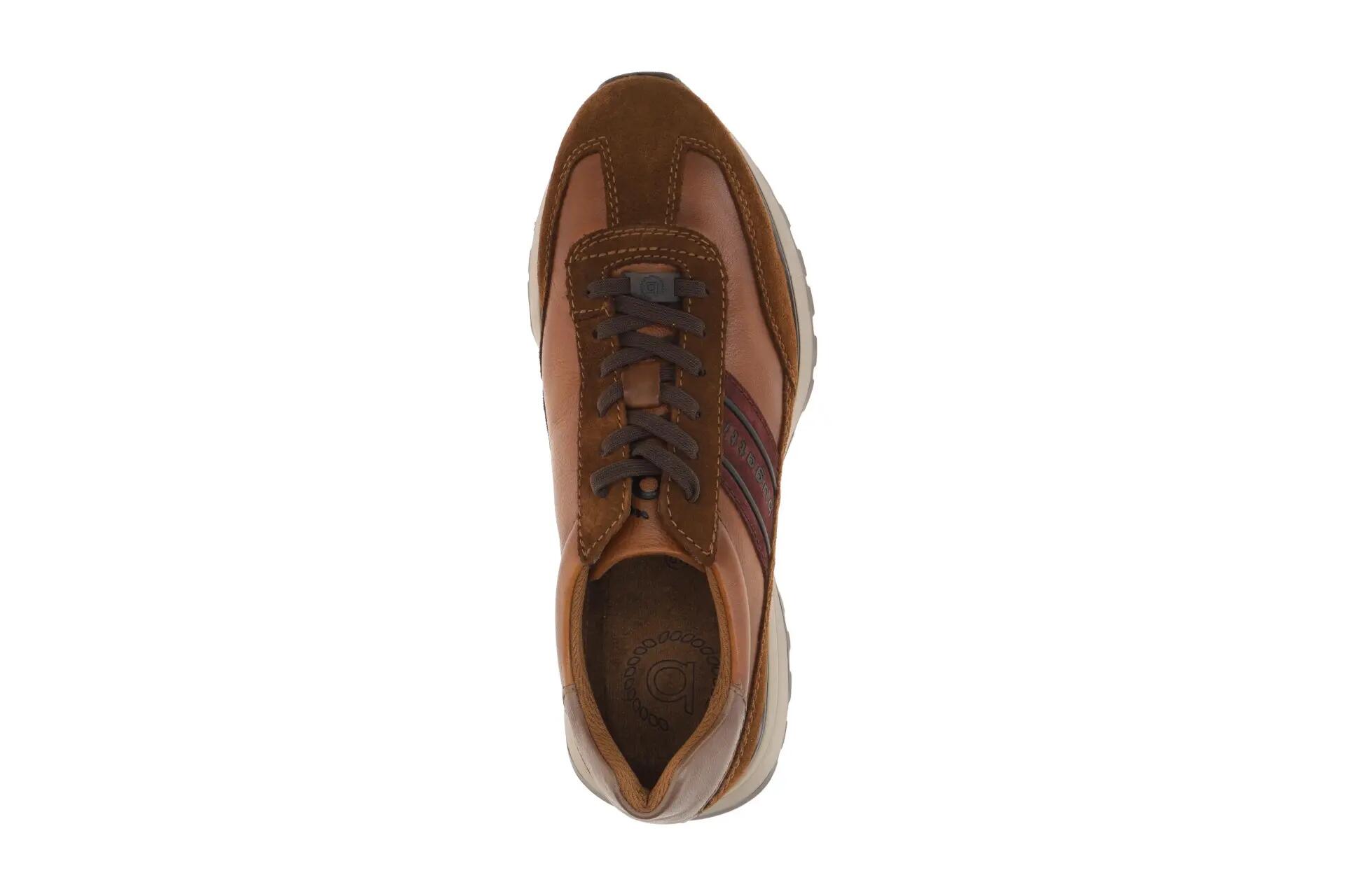Bugatti Mens Leather Lace-Up Trainer Sneaker Shoes - Timon 6/8
