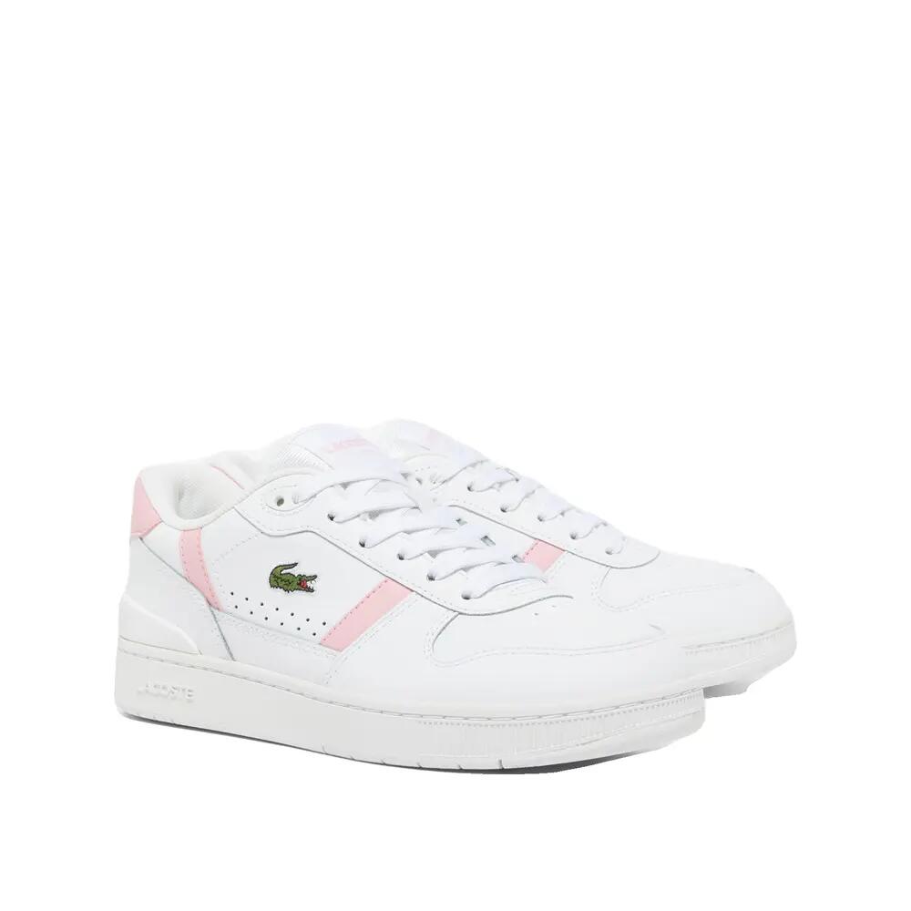 Chaussures Lacoste T-Clip Blanc/Rose 2/6