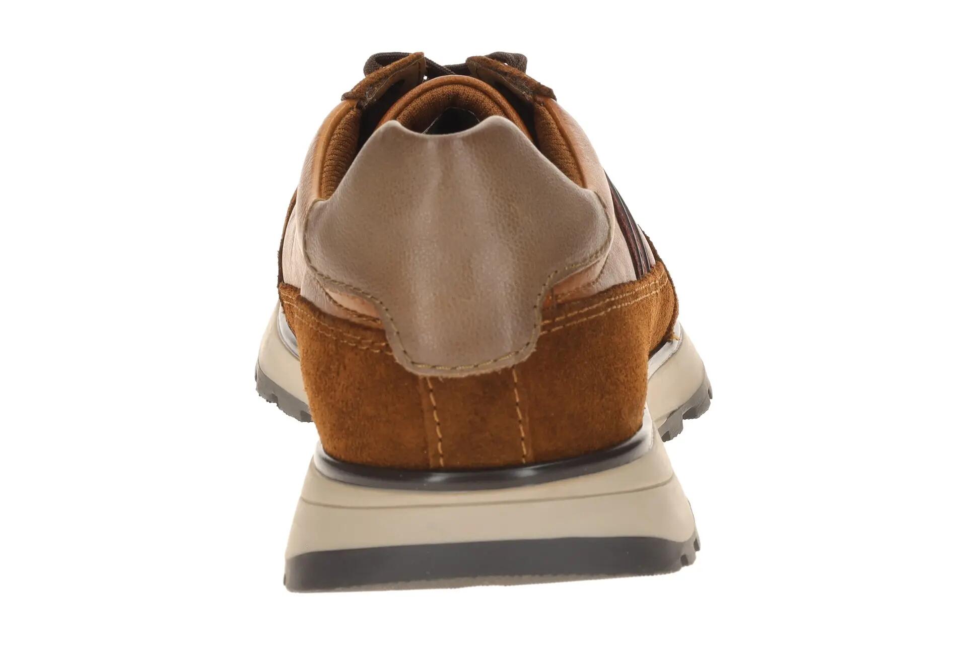 Bugatti Mens Leather Lace-Up Trainer Sneaker Shoes - Timon 5/8