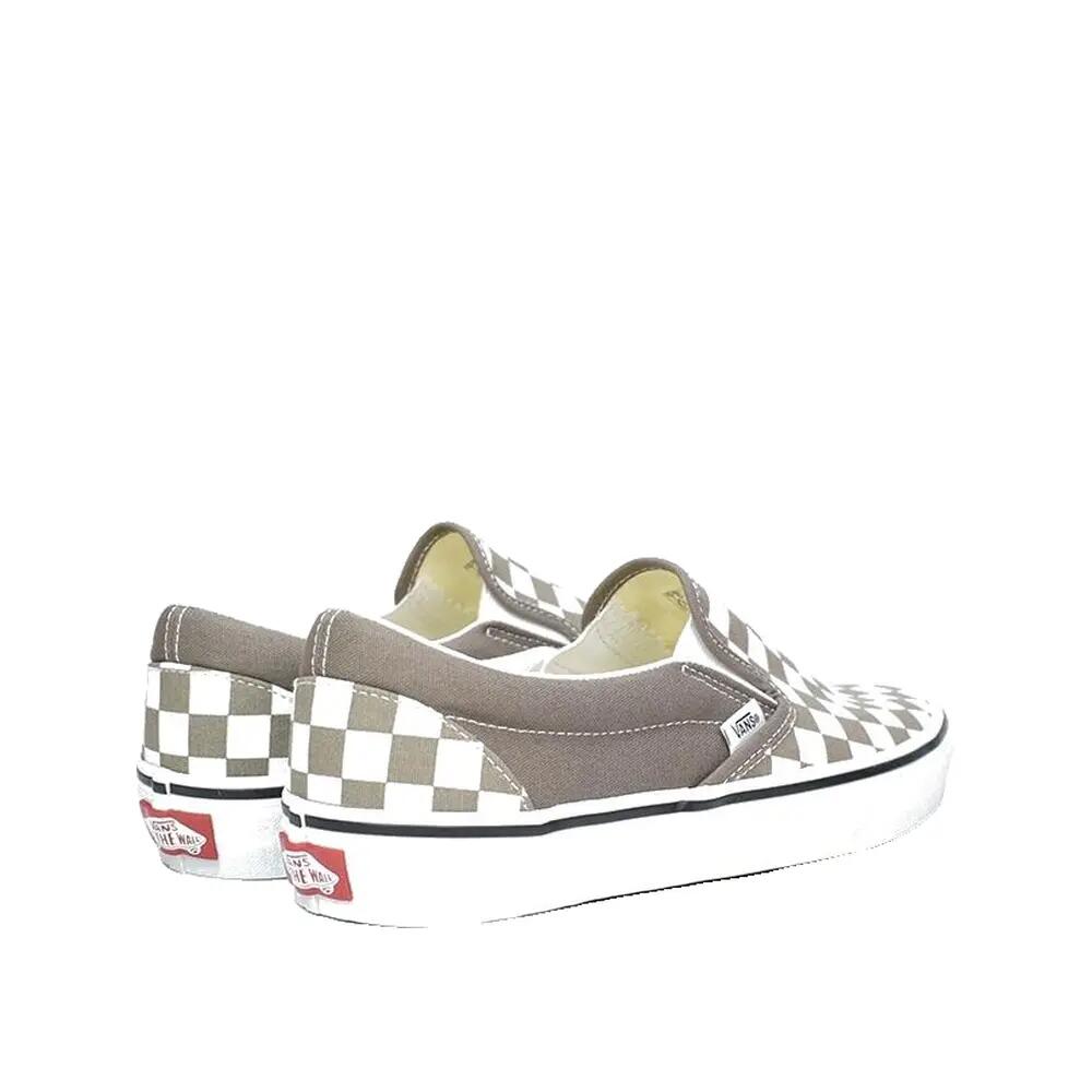 Scarpe Vans Slip-On a quadri Marrone/Bianco 4/4