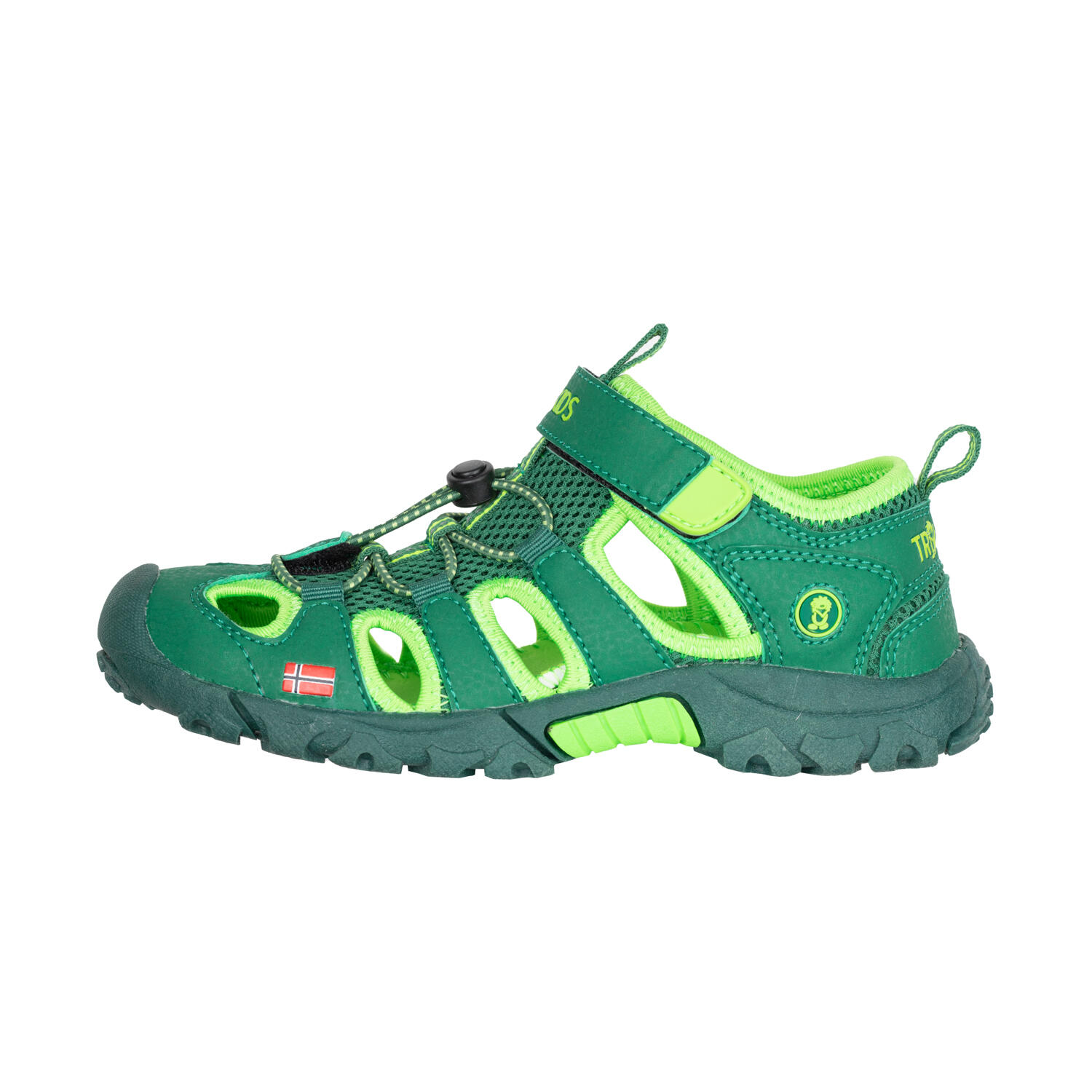 Kristiansand children's sandal dark green / light green