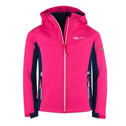 Veste enfant Kristiansand déperlante bleu marine/rose