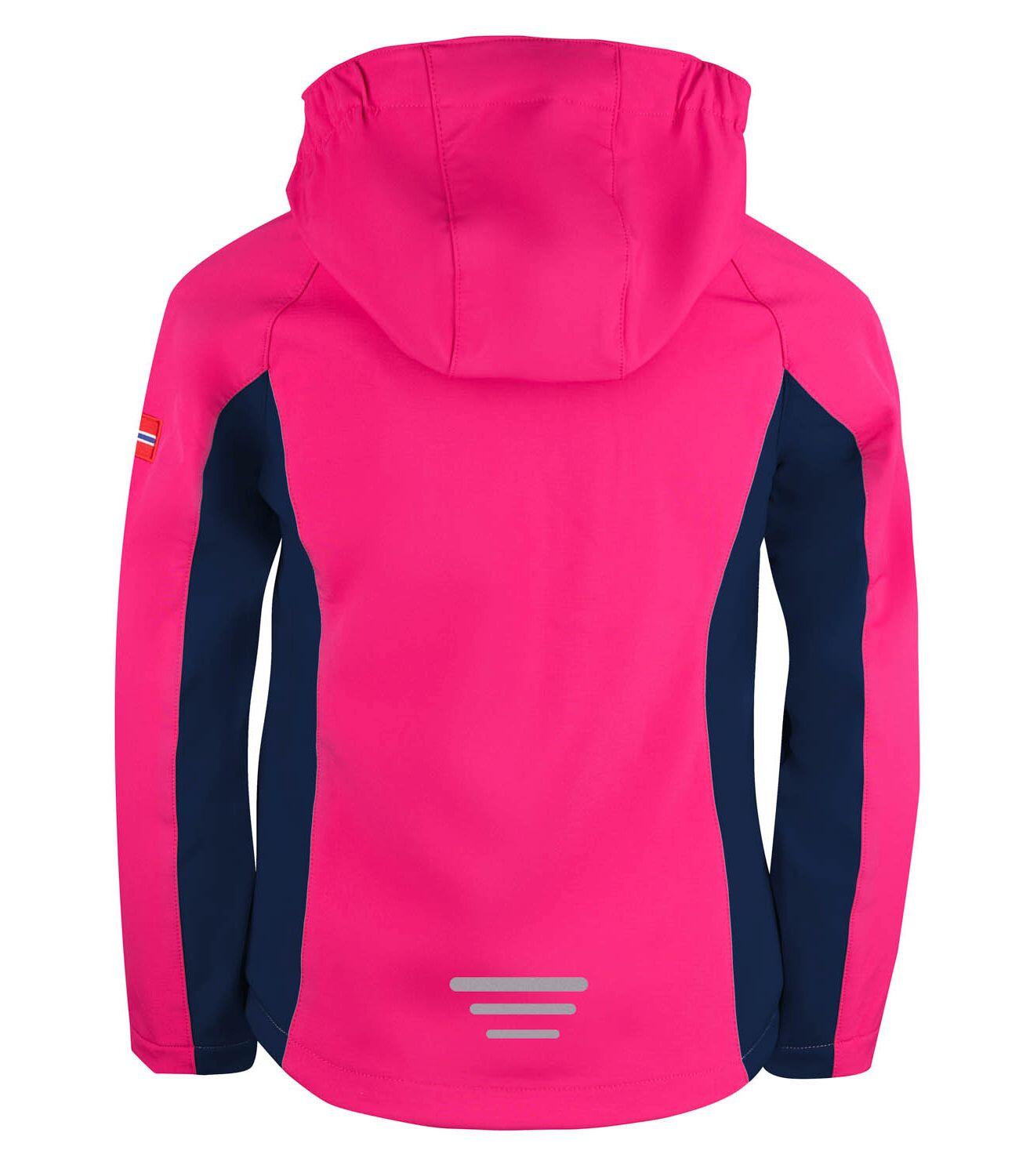 Veste enfant Kristiansand déperlante bleu marine/rose 2/3