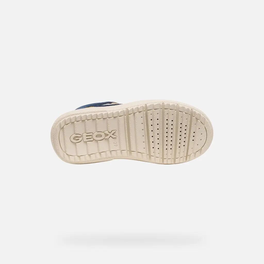 Baskets Garçon J THELEVEN BOY Ivoire Clair/Bleu Aviateur 7/7