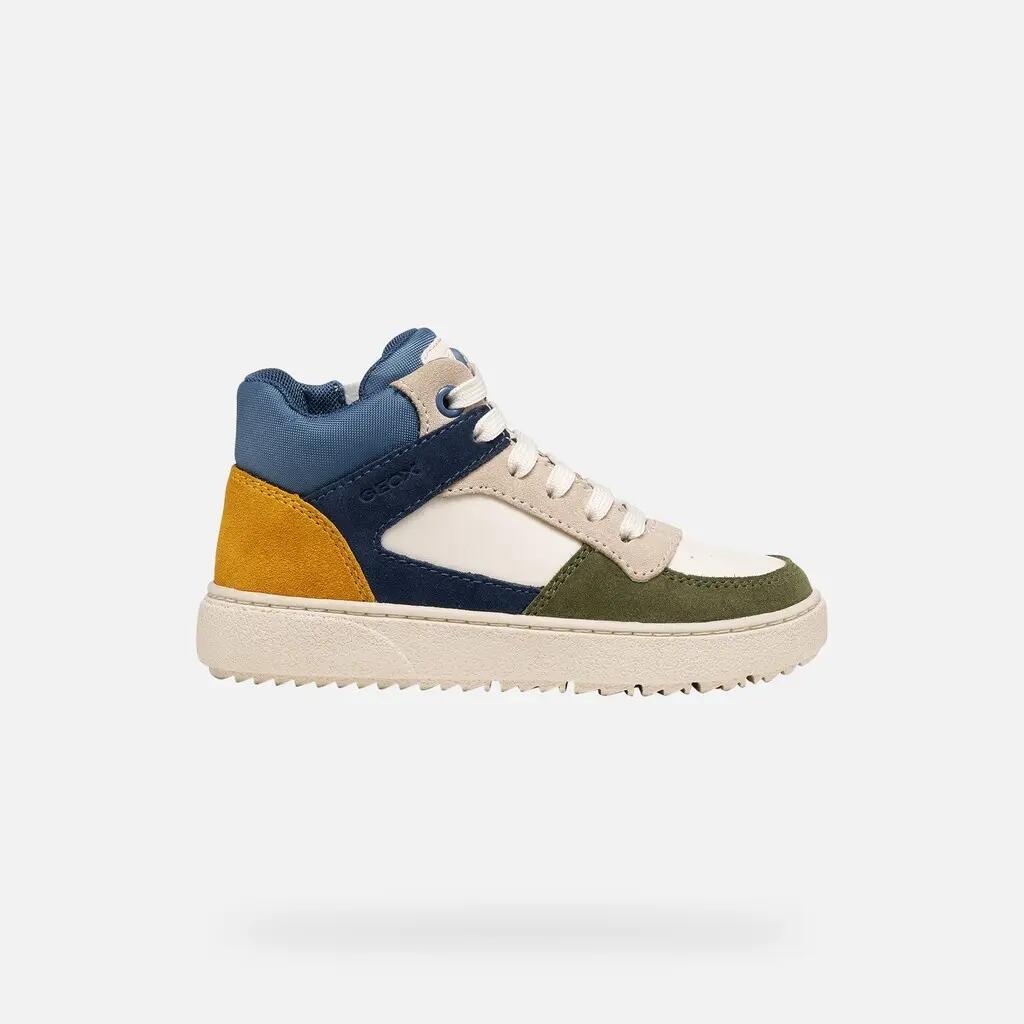 Baskets Garçon J THELEVEN BOY Ivoire Clair/Bleu Aviateur 2/7