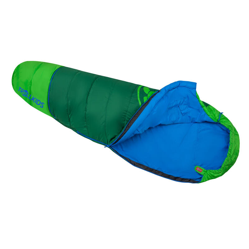Sac de couchage pour enfants Fjell Dreamer Vert foncé / Bleu moyen