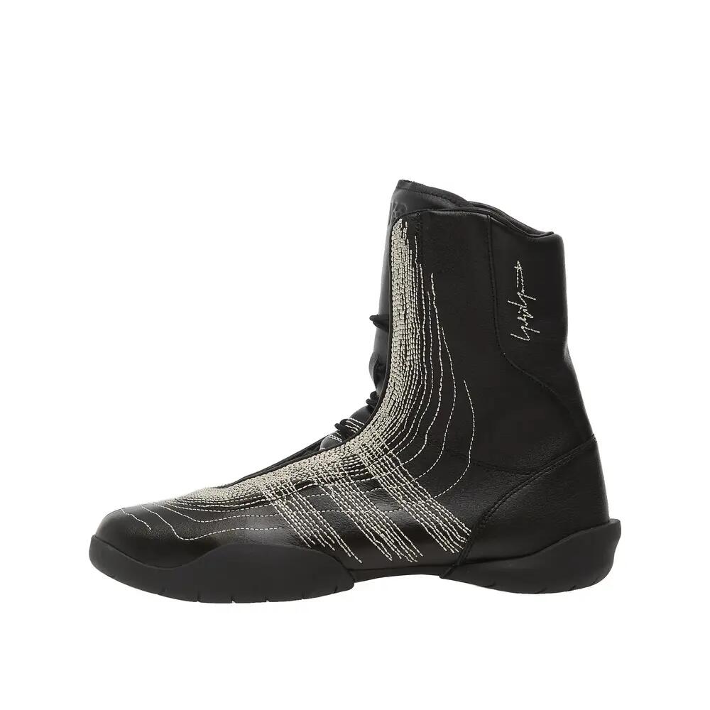Y-3 Regu Stickerei Schuhe Schwarz/Aluminium 6/6