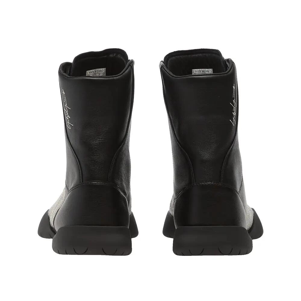 Y-3 Regu Stickerei Schuhe Schwarz/Aluminium 4/6