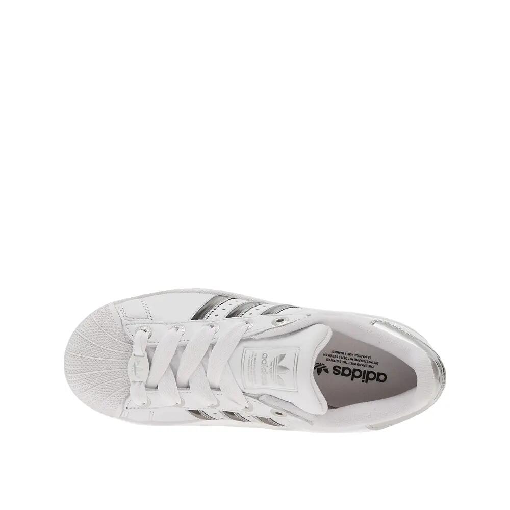 Zapatos adidas Superstar II Mujer Blanco/Metálico Plata 3/6