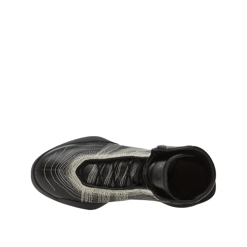 Y-3 Regu Stickerei Schuhe Schwarz/Aluminium 3/6