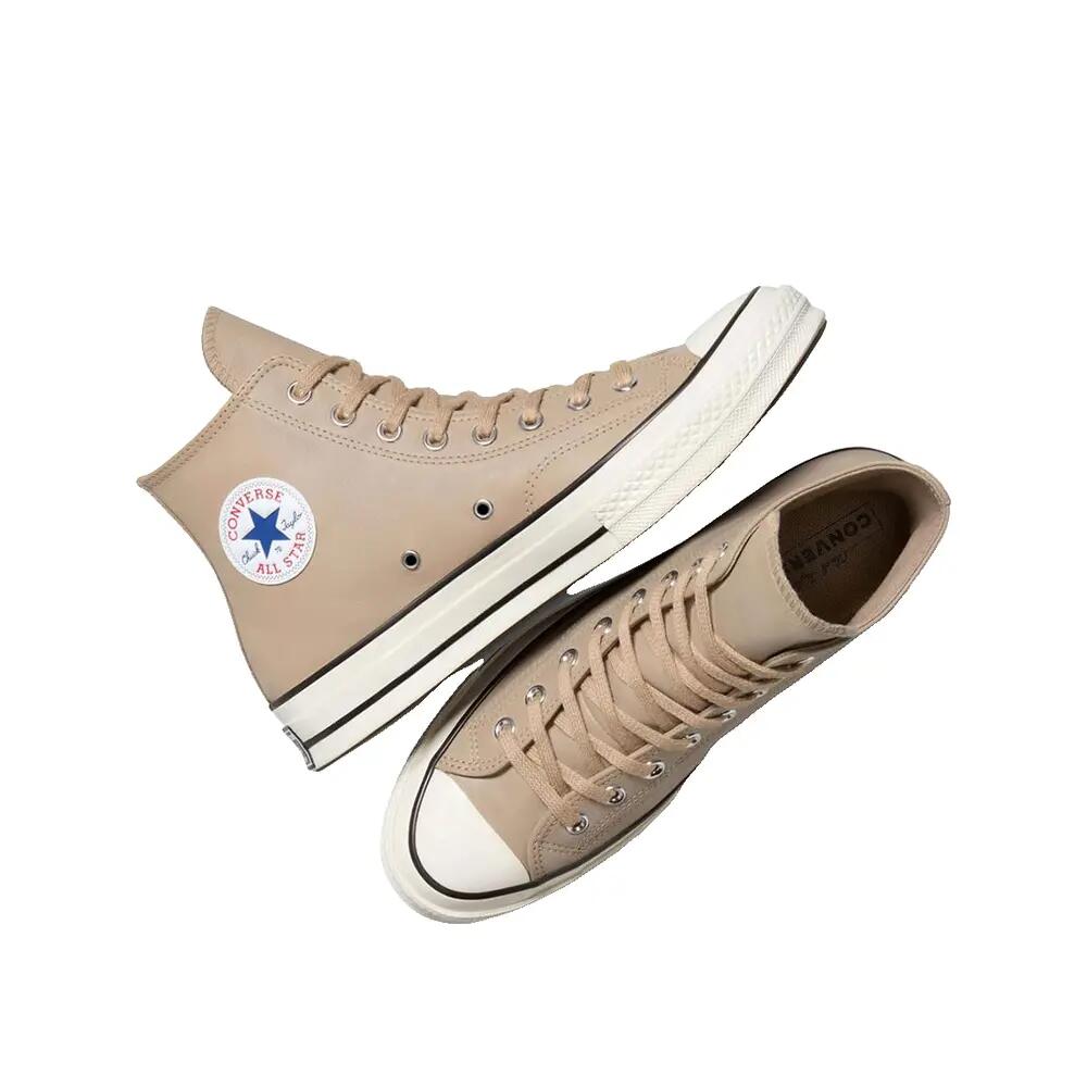 Scarpe Converse Chuck 70 Cuir Marron 3/8