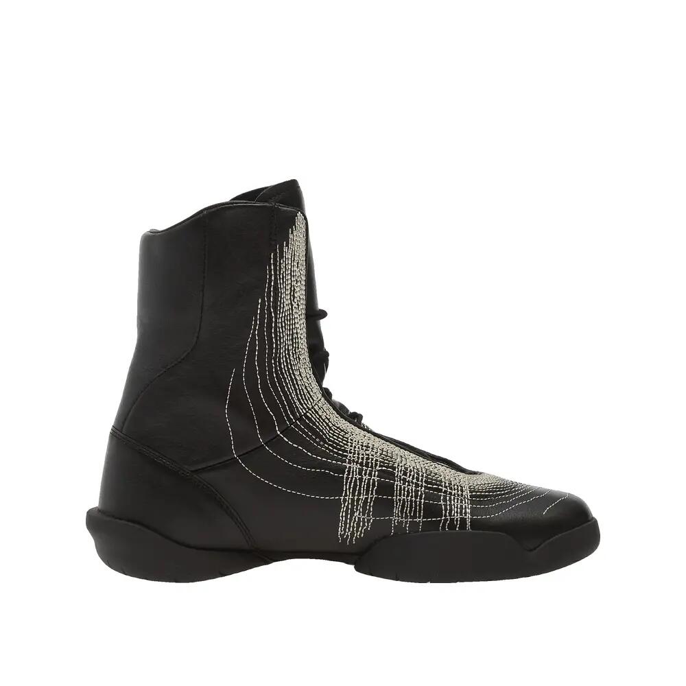 Y-3 Regu Stickerei Schuhe Schwarz/Aluminium 2/6