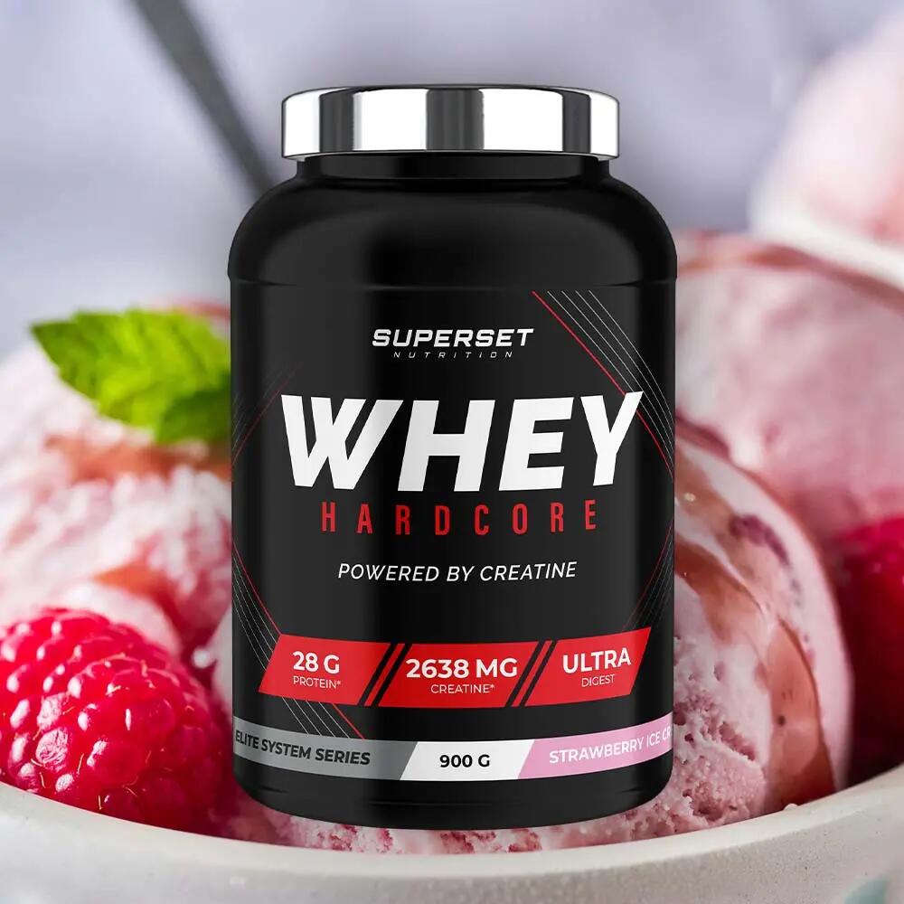 Whey Protéine | Whey Hardcore (900g) | Strawberry Ice Cream 2/5