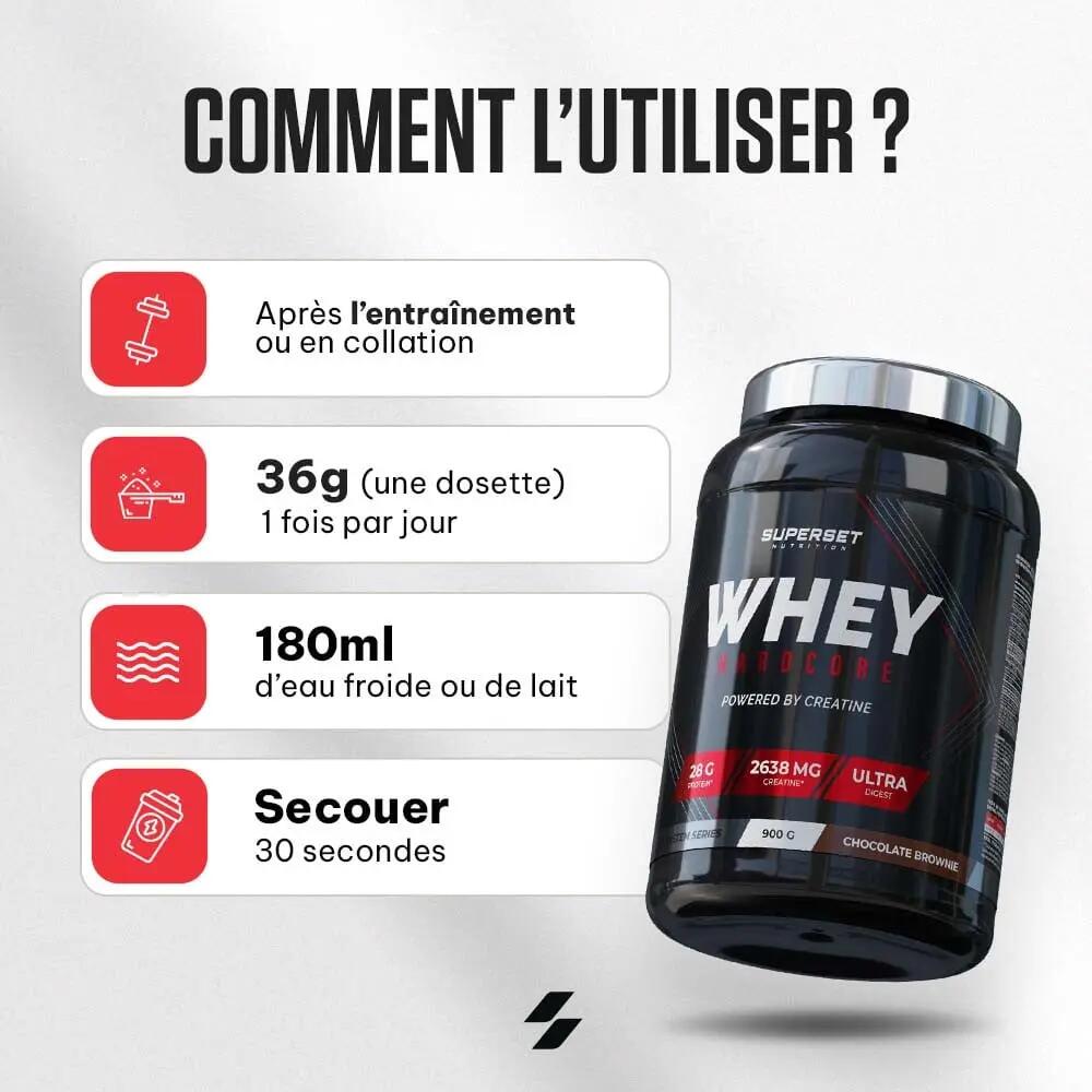 Whey Protéine | Whey Hardcore (900g) | Strawberry Ice Cream 3/5