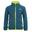 Kinder Fleece Jacke Oppdal XT Petrolblau/Lime