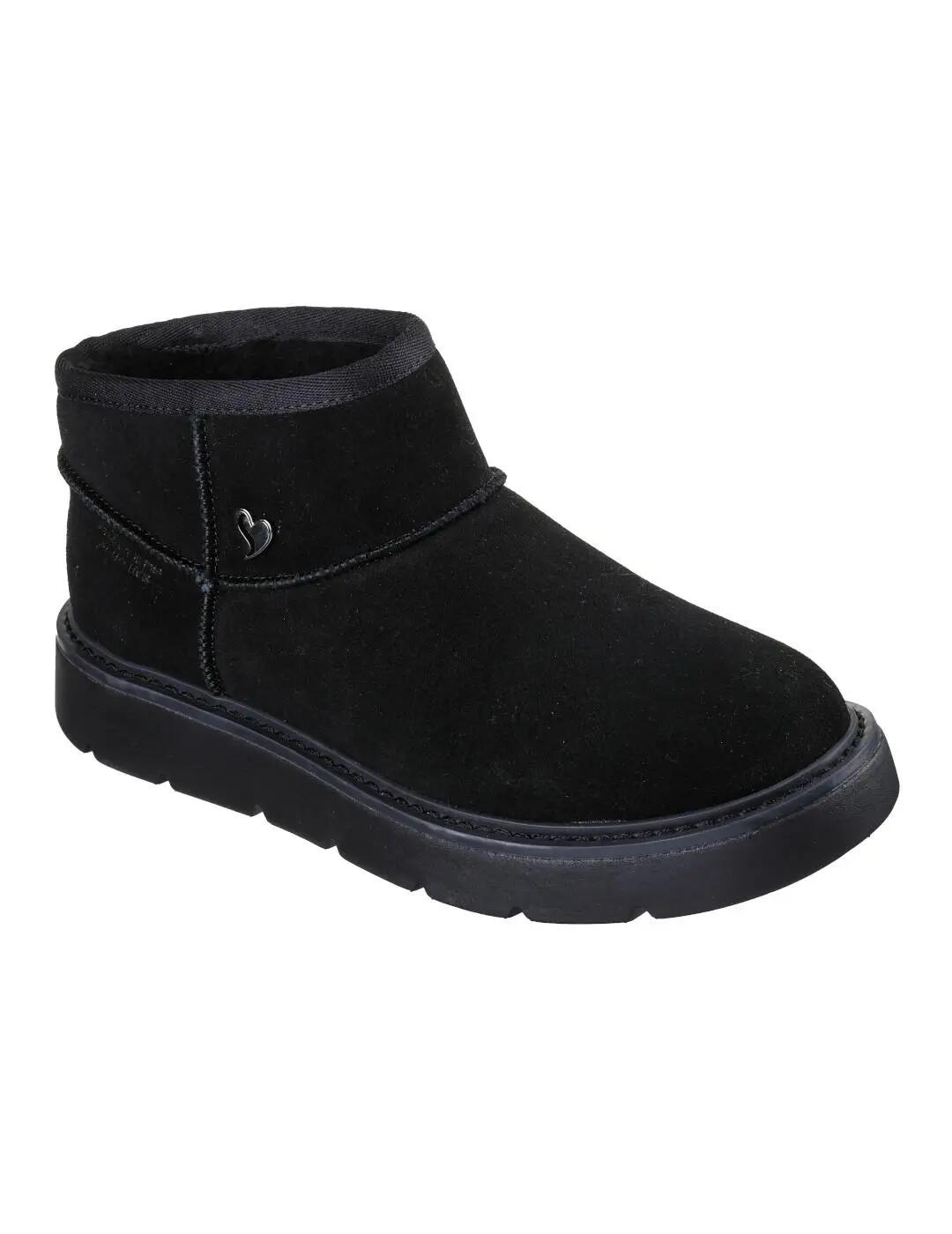 Botas Skechers Keepsakes Cozy Mini Negras 3/4