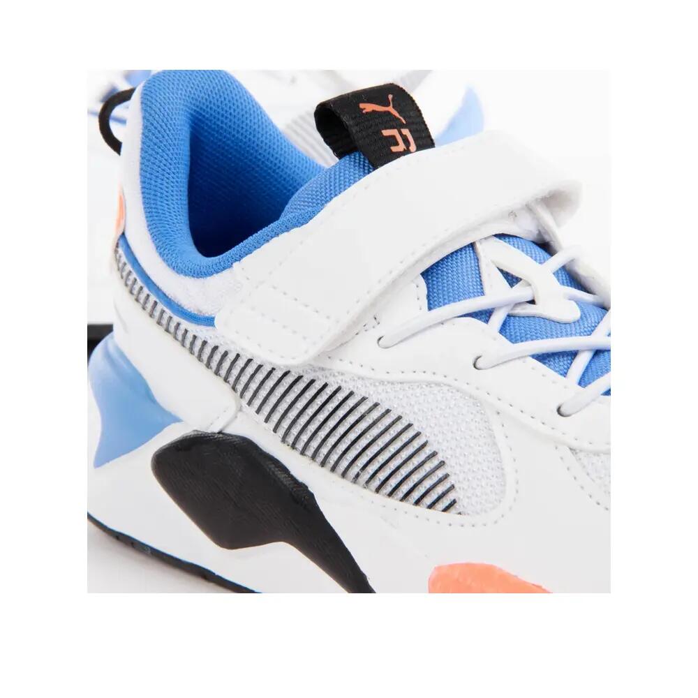 Zapatillas PUMA RS-X Boys AC Blancas/Azules/Naranjas 7/8