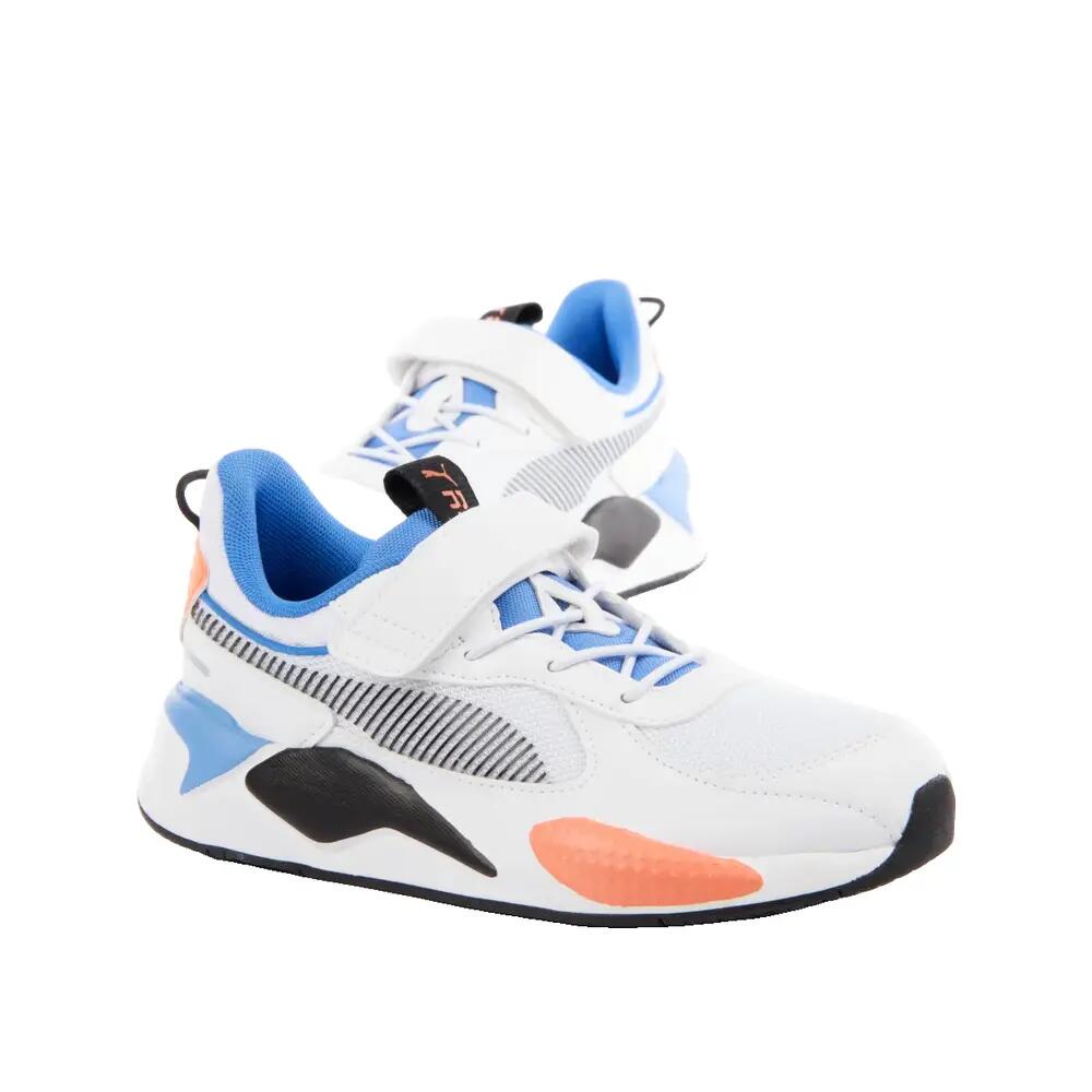Zapatillas PUMA RS-X Boys AC Blancas/Azules/Naranjas 2/8