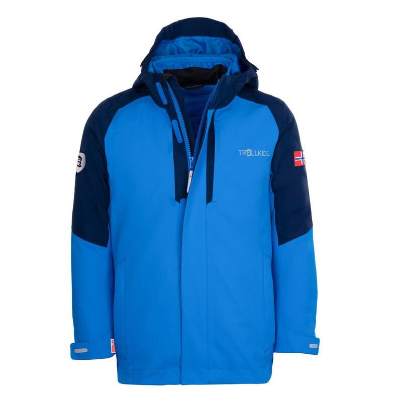 Kinder 3in1 Jacke Skanden Marineblau/Mittelblau