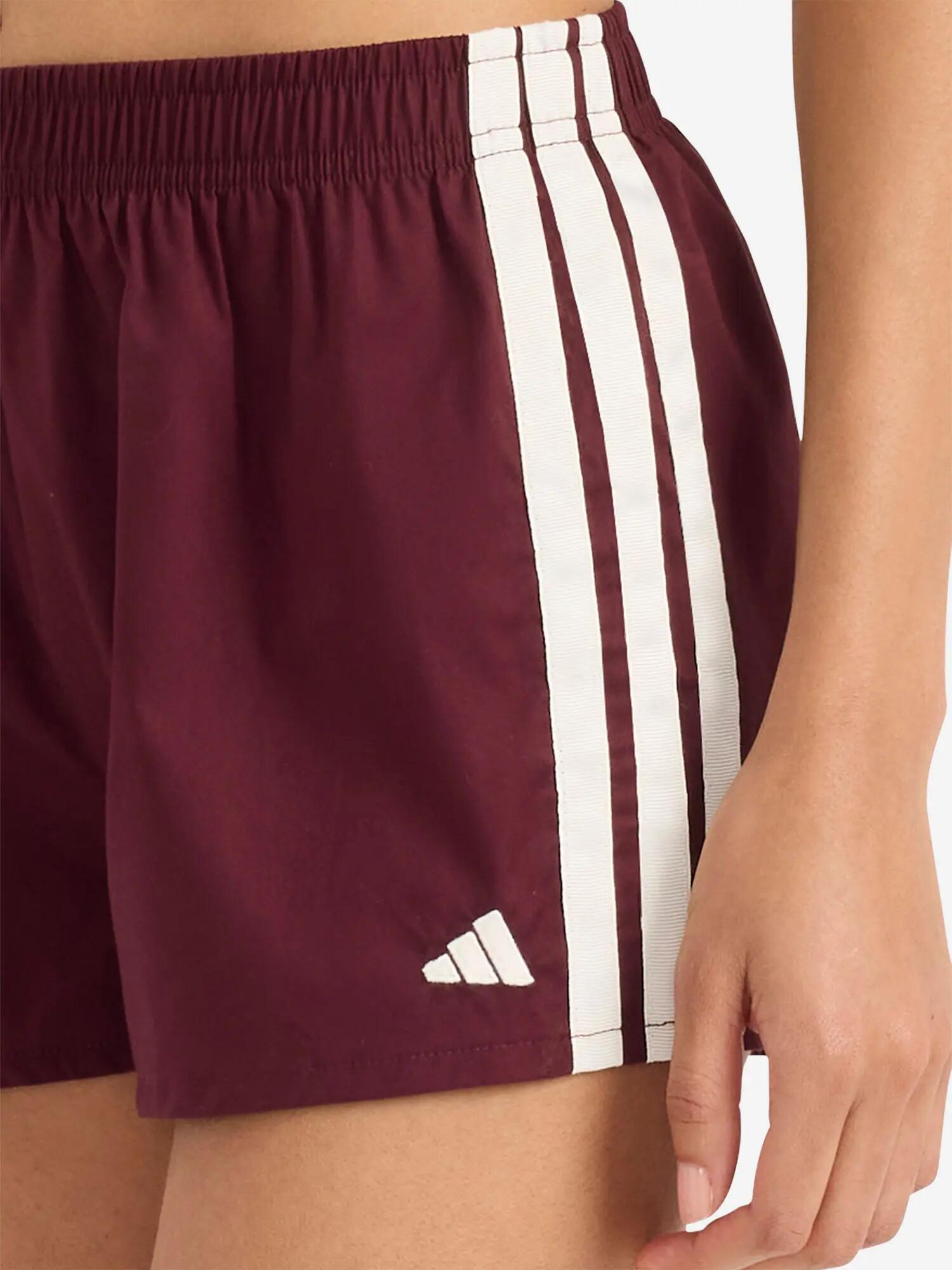 Shorts atmungsaktiv sportlich Damen - Sport Active Essentials Cotton 3 Stripes 5/6