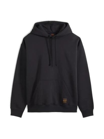 Felpe con cappuccio in pile da uomo Levis Levis workwear nero.