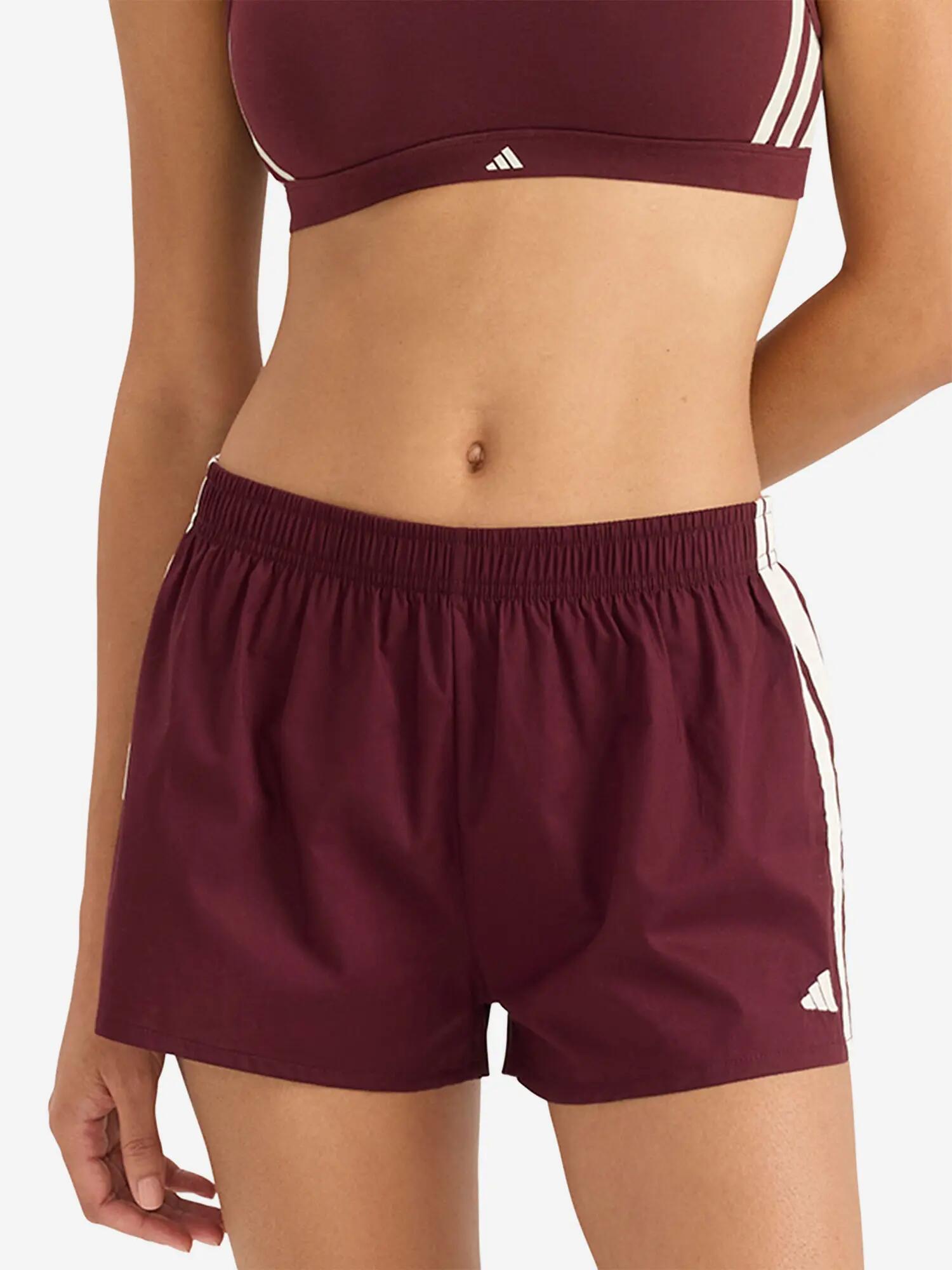Shorts atmungsaktiv sportlich Damen - Sport Active Essentials Cotton 3 Stripes 2/6