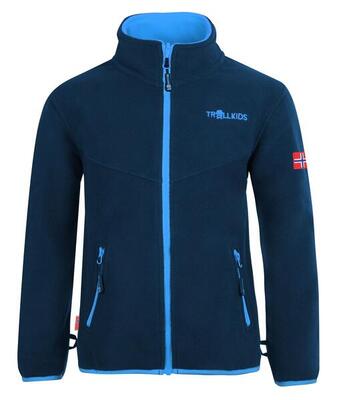 Kids fleece jacket oppdal xt ademend isolerend marineblauw/middelblauw