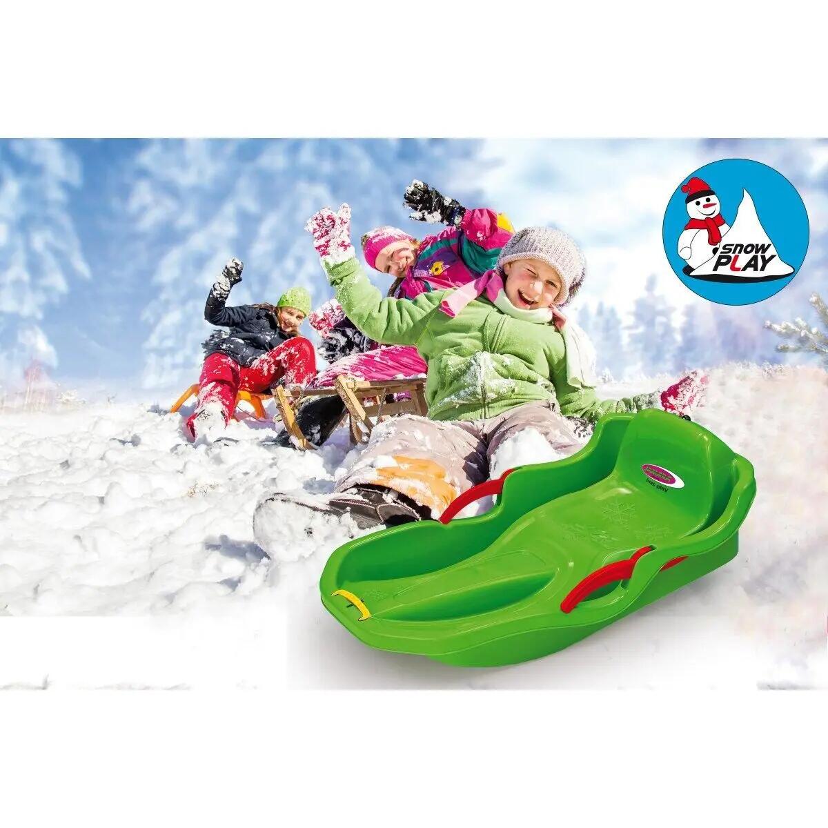 Luge - Sport d'hiver - Unisexe - Légère avec freins - Bob Comfort - Verte 3/3