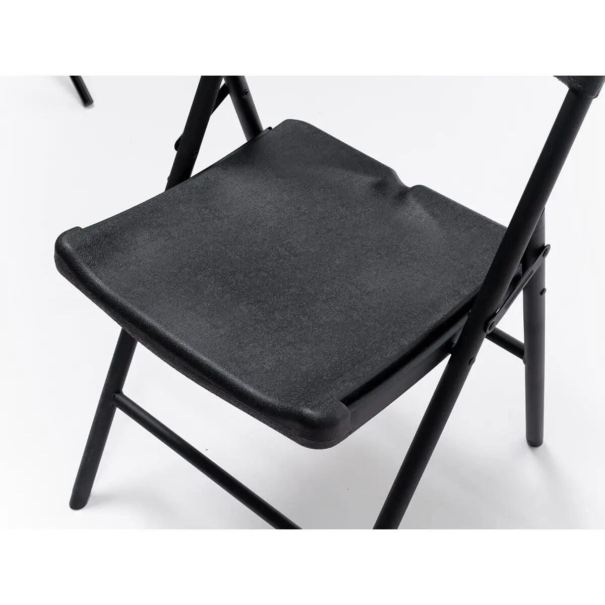 Masi Folding Chair Set of 2 – Weatherproof Black - 45 cm Seat Height 8/13