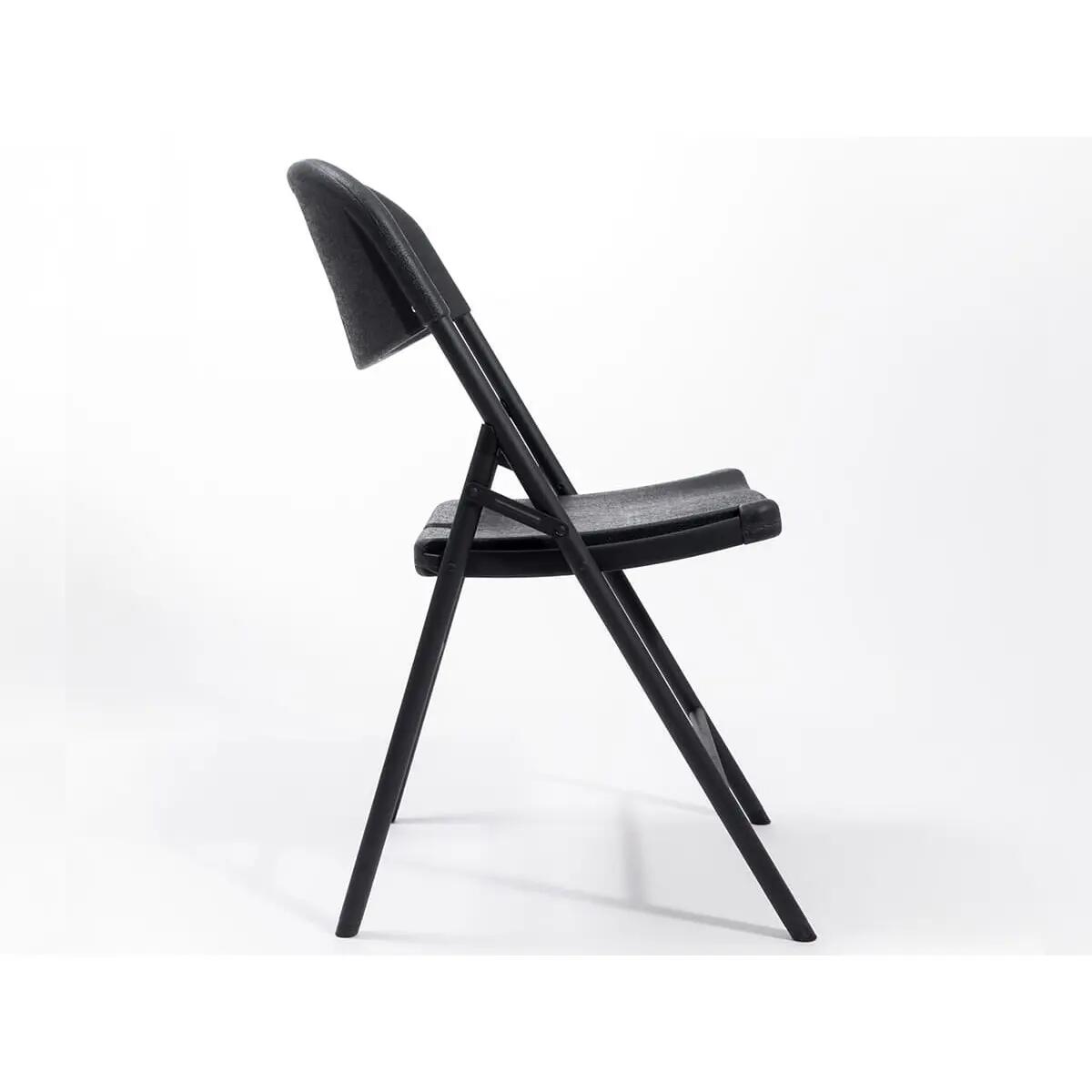 Masi Folding Chair Set of 2 – Weatherproof Black - 45 cm Seat Height 7/13