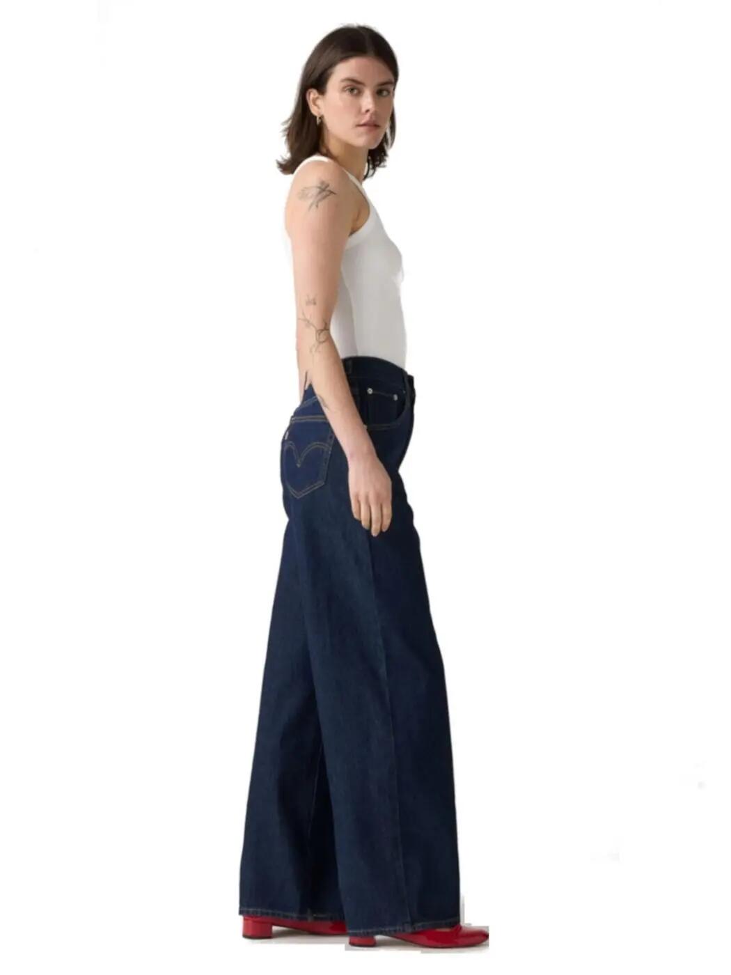 Hosen und Überhosen für Männer Levis Levis Cinch Blau. 3/4