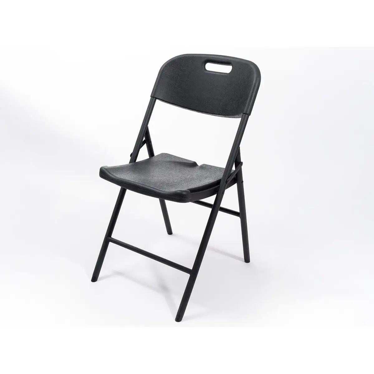 Masi Folding Chair Set of 2 – Weatherproof Black - 45 cm Seat Height 6/13