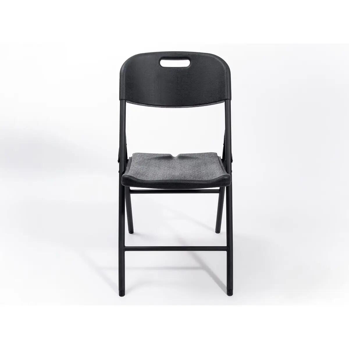 Masi Folding Chair Set of 2 – Weatherproof Black - 45 cm Seat Height 5/13