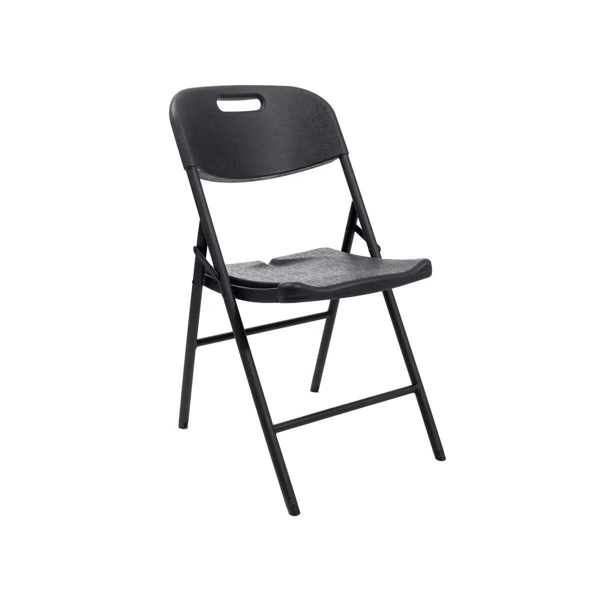 Masi Folding Chair Set of 2 – Weatherproof Black - 45 cm Seat Height 4/13