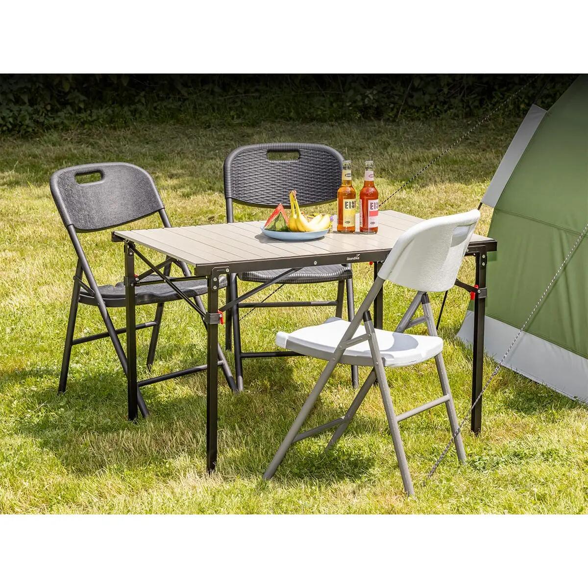 Masi Folding Chair Set of 2 – Weatherproof Black - 45 cm Seat Height 3/13