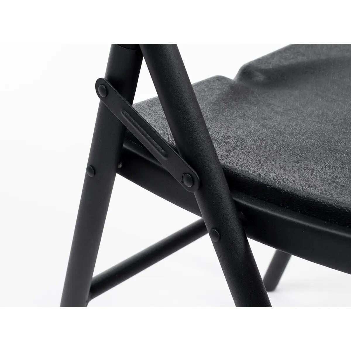 Masi Folding Chair Set of 2 – Weatherproof Black - 45 cm Seat Height 10/13