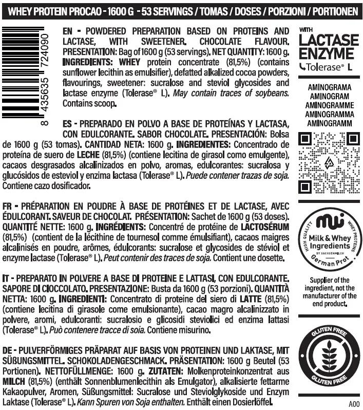 LIFE PRO WHEY 1600G - Proteína Whey de Suero de Leche 2/3