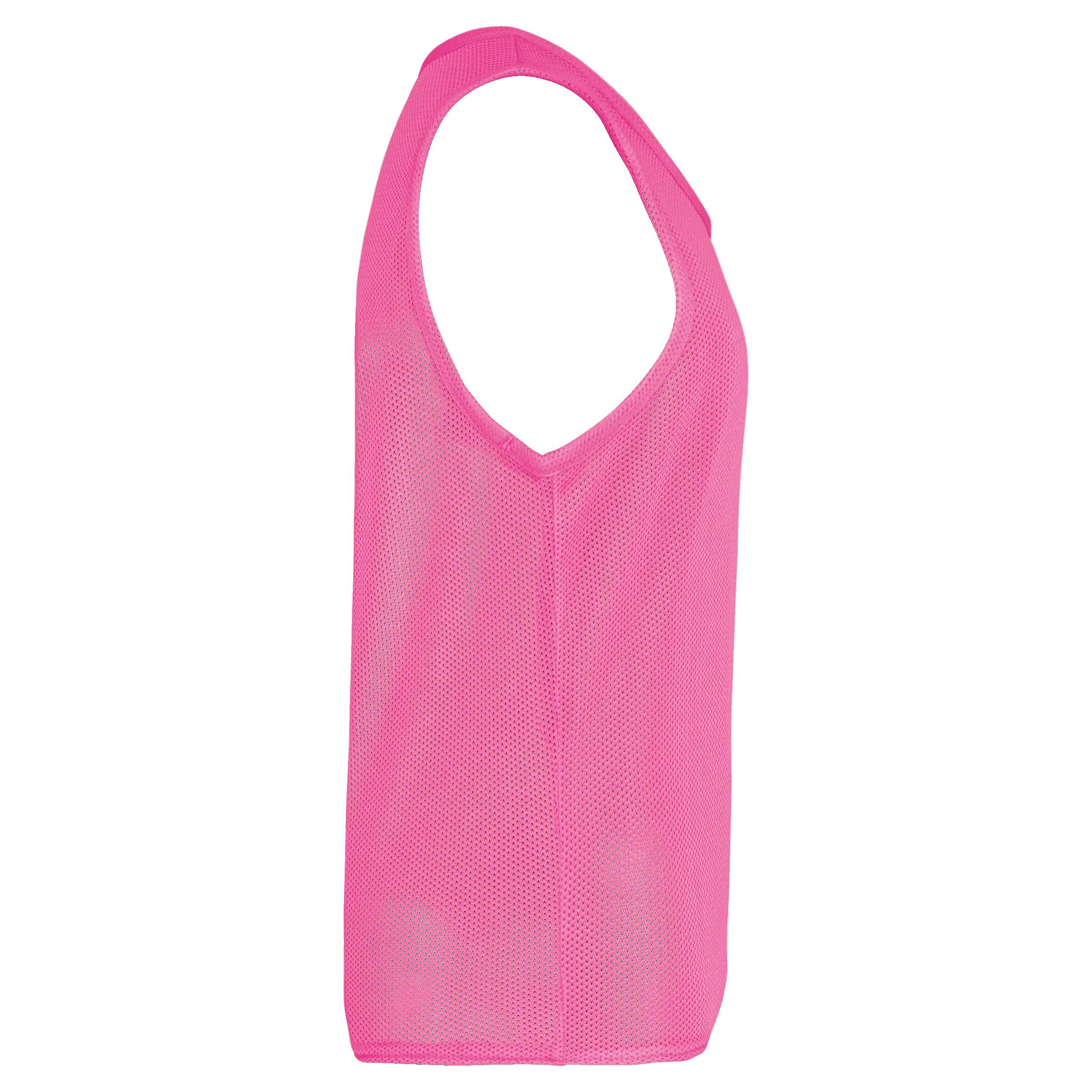 Chasuble réversible multisports enfant - Fluo  Pink / Sporty Sky Blue - 6/10 ans 2/4