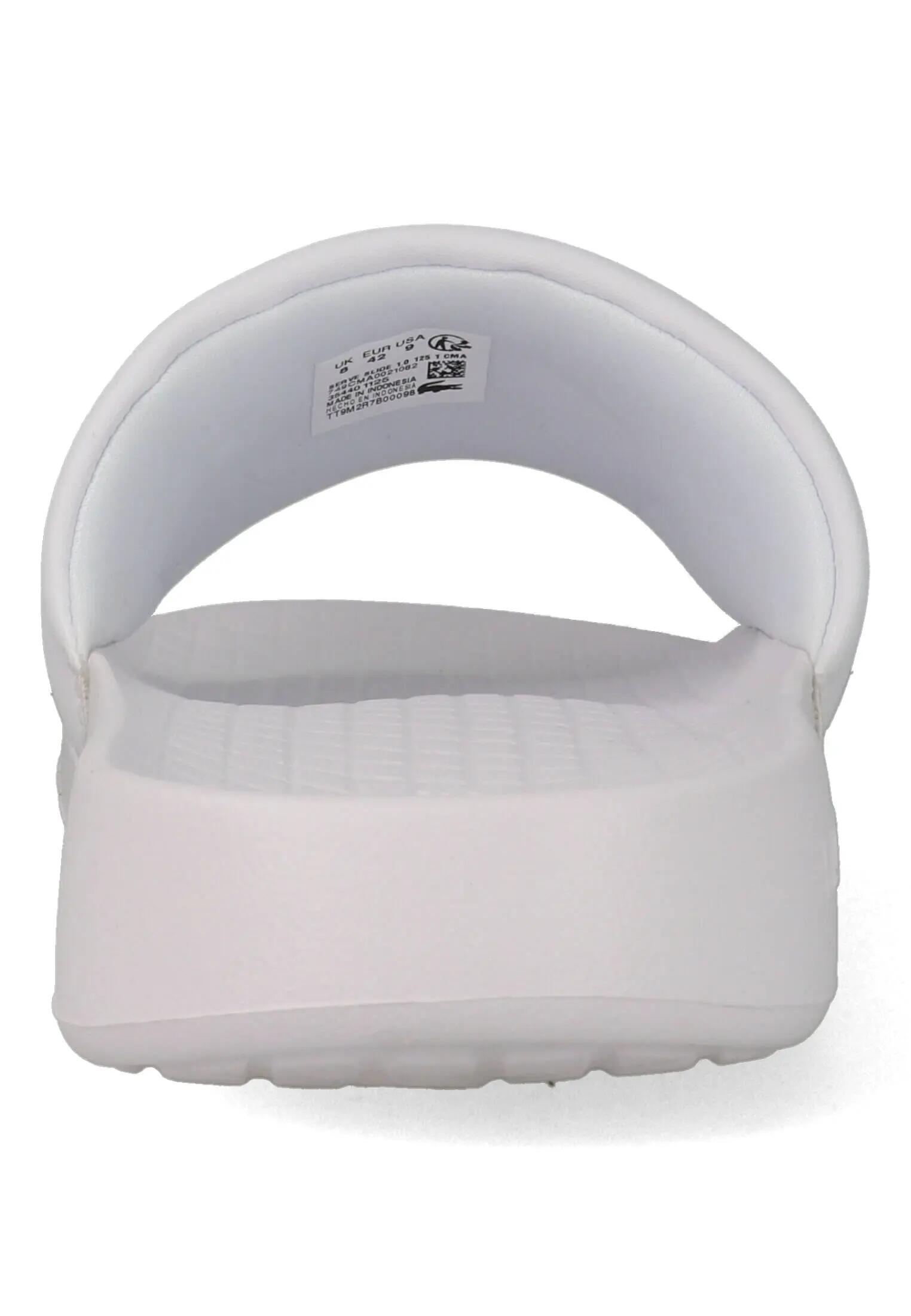Lacoste Slippers Serve Slide 1.0 749CMA002108261-WHT/GRN Wit / Groen-42 5/5