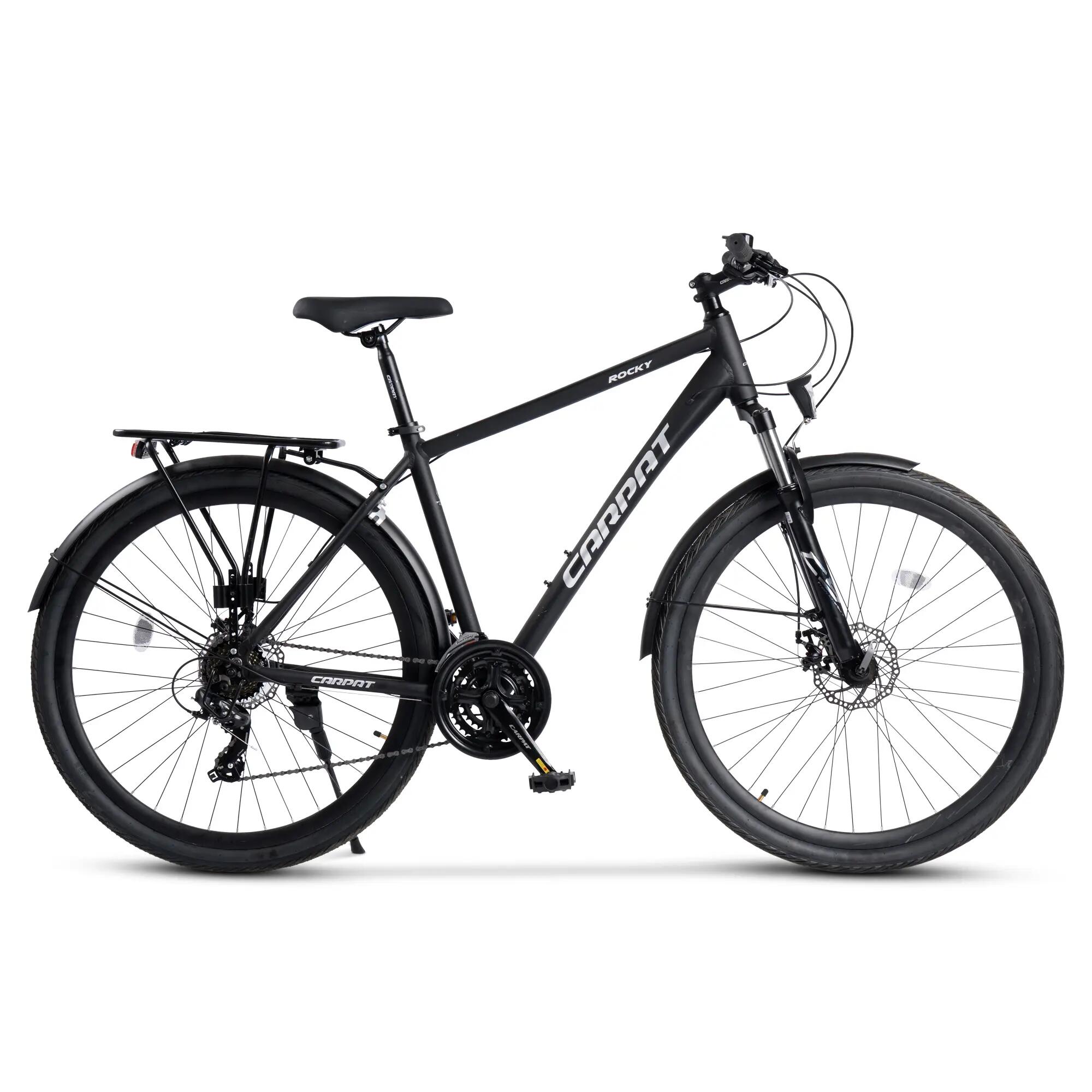 Bicicletă MTB cu suspensie integrala Rocky 21v Negru/Gri