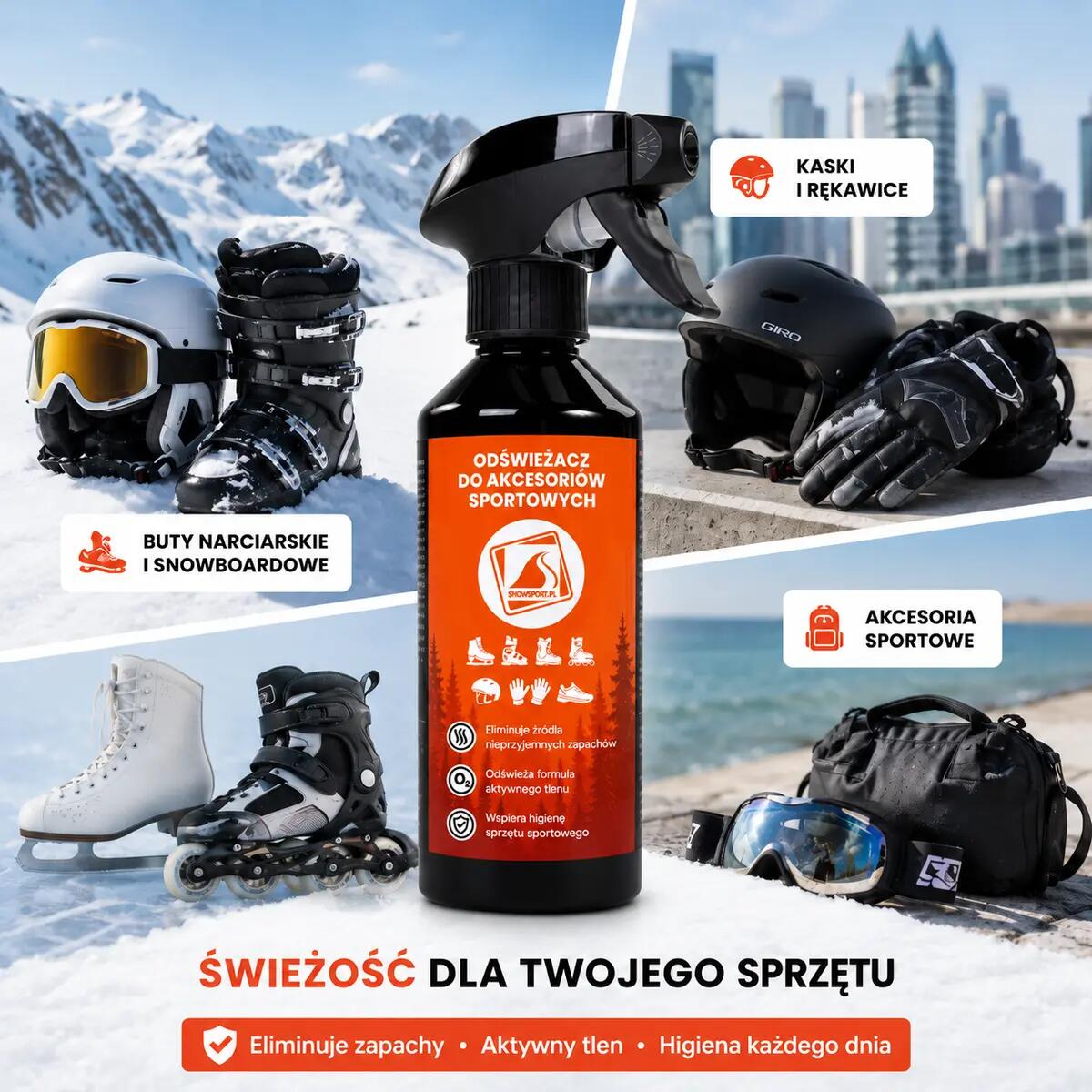 Odświeżacz do butów i akcesoriów sportowych SnowSport 300 ml 5/6