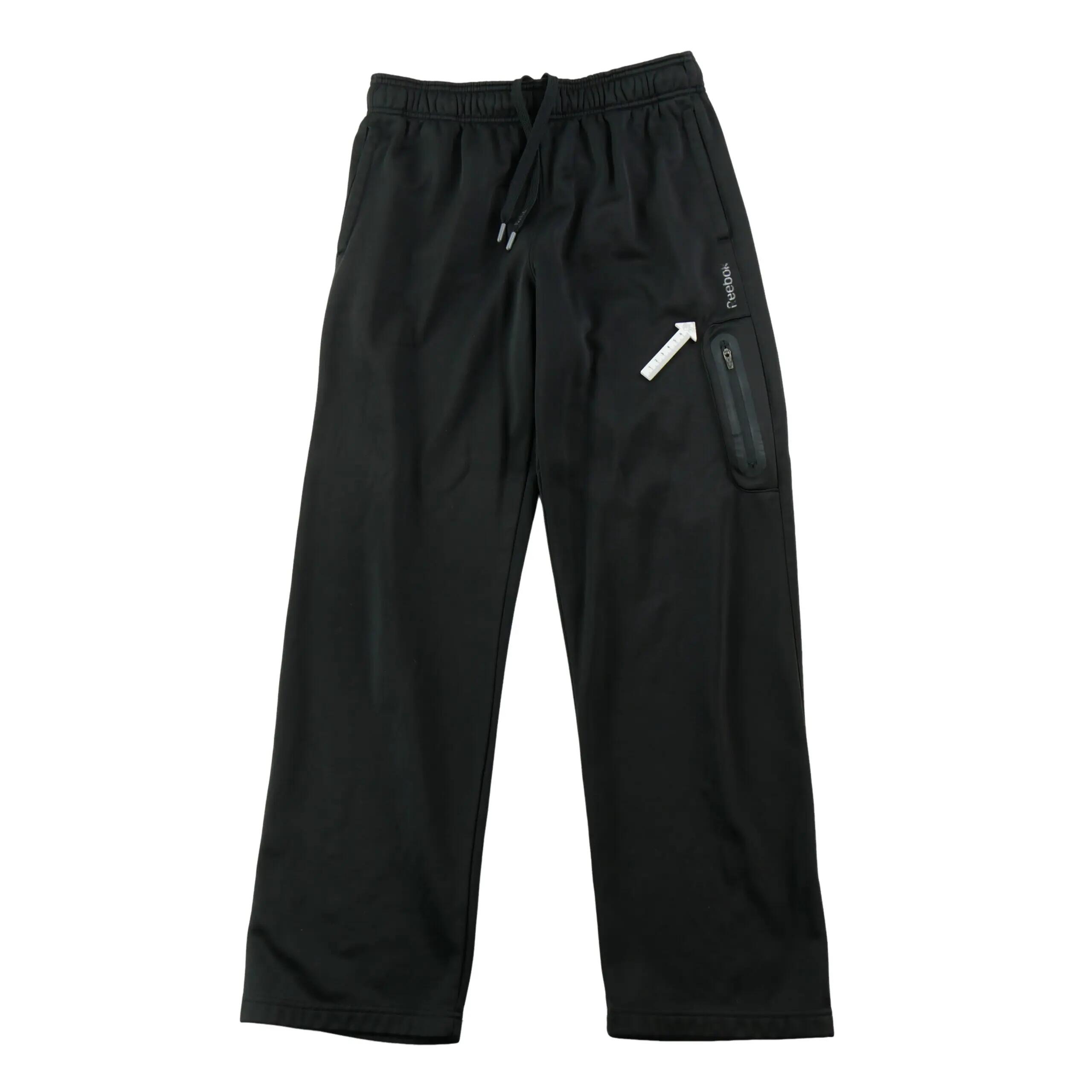 Heren joggingbroek met ritszak op het dijbeen zwart 5/7