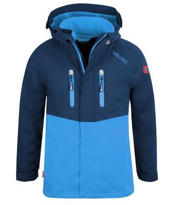 Kinder 3in1 Jacke Bryggen Wasserdicht Marineblau / Mittelblau