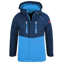 Veste 3en1 enfants Bryggen imperméable bleu marine / bleu moyen