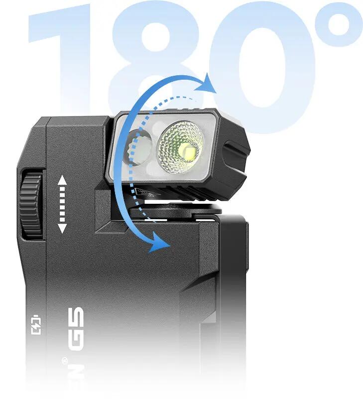 Wandern – Taschenlampe Gelb, RGB, USB-C, 400 lm – WUBEN G5 7/15